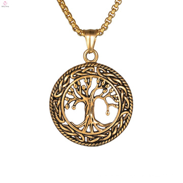 Christian Tree Of Life Bronze Pendant Necklace
